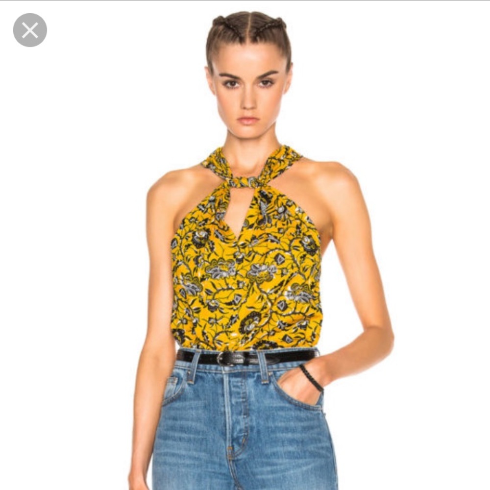 Isabel Marant Etoile halter printed top Size 38